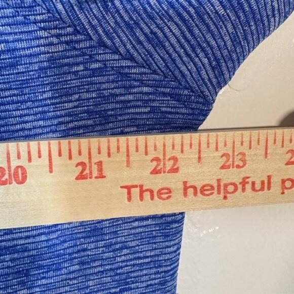 FootJoy Pullover Mens Medium Blue Heather Quarter Zip Golf Chest Pocket FJ Logo - Picture 7 of 8